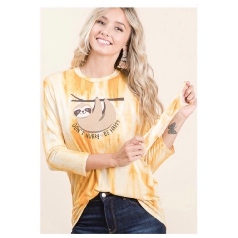 NEW Butter Soft SLOTH Tie Dye
